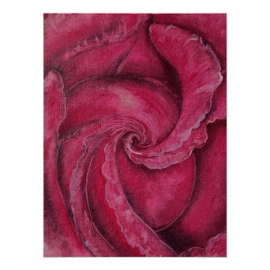 赤がクローズアップで上昇した ポスター (正面)