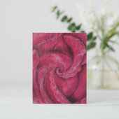 赤がクローズアップで上昇した ポストカード (スタンド正面)