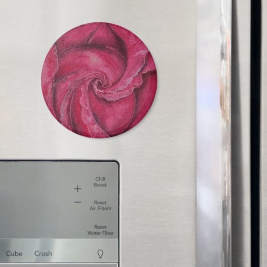 赤がクローズアップで上昇した マグネット (インサイチュ (冷蔵庫))