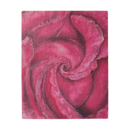 赤がクローズアップで上昇した メタルプリント