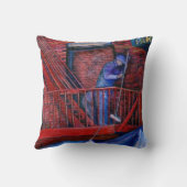 赤が好きじゃないのか？ニューヨーク·ニューヨーク クッション (裏面)