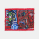 赤が好きじゃないのか? フリースブランケット (正面(横))