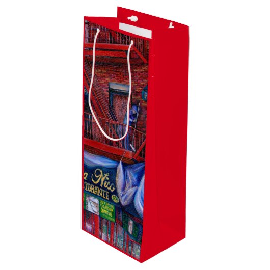 赤が好きじゃない絵を描の? ワインギフトバッグ (正面アングル)