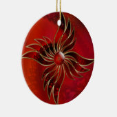 赤が炎のオーナメント セラミックオーナメント (右)