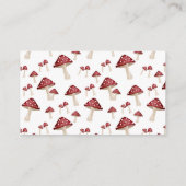 赤きのこのおもしろい男の赤ちゃんシャワーおむつラッフル エンクロージャーカード (裏面)