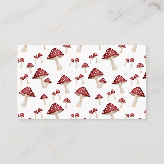 赤きのこのおもしろい男の赤ちゃんシャワーおむつラッフル エンクロージャーカード (裏面)