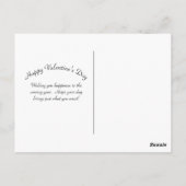 赤きのこのバレンタインデーのはがき ポストカード (裏面)