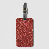 赤きらきら光る輝き ラゲッジタグ (正面縦)