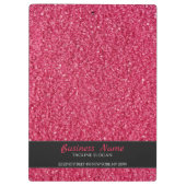 赤きらめくグリッター クリップボード (裏面)