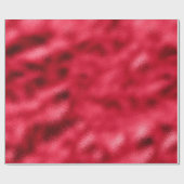 赤きらめくフォイルクリスマスホリデー ラッピングペーパー (フラット)