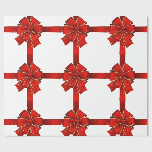 赤きらめく弓季節のごあいさつ包装紙 ラッピングペーパー (フラット)