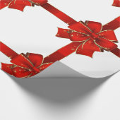 赤きらめく弓季節のごあいさつ包装紙 ラッピングペーパー (コーナー)