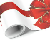 赤きらめく弓季節のごあいさつ包装紙 ラッピングペーパー (ロールコーナー)