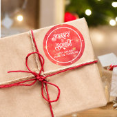 赤きらめく星メリーと明るい ラウンドシール