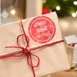 赤きらめく星メリーと明るい ラウンドシール