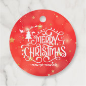 赤きらめく星メリークリスマス フェイバータグ (裏面)