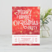 赤きらめく星明るいメリークリスマスパーティー 招待状 (スタンド正面)