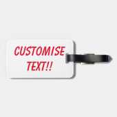 赤くおよび青のヒトデ ラゲッジタグ (裏面横)