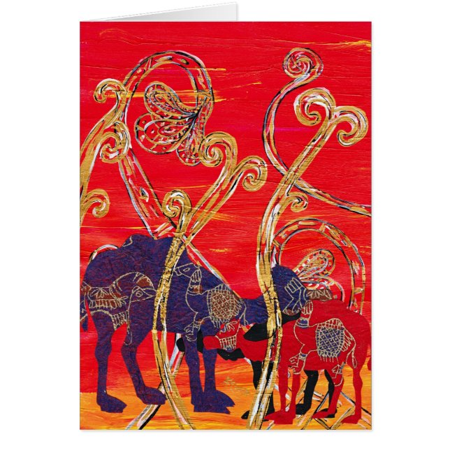 赤くおよび青のラクダ (正面)