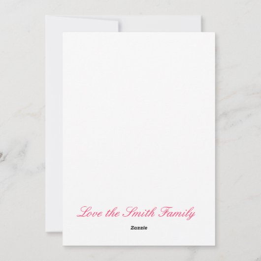 赤くおよび青ルイジアナのケージャンのクリスマスカード シーズンカード (裏面)