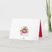 赤くおよび黄色のキーウィ カード (裏面)