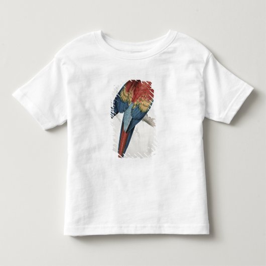 赤くおよび黄色のコンゴウインコ トドラーTシャツ (正面)