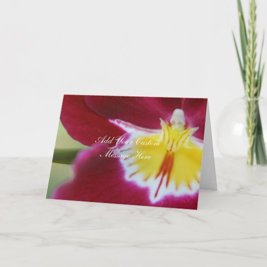 赤くおよび黄色の蘭 カード (正面)