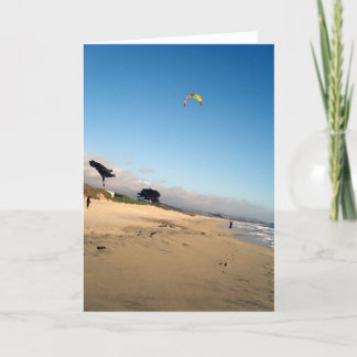 赤くおよび黄色凧、挨拶状 カード