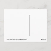 赤くおよび黒いエレガントなゴシック様式吸血鬼のダマスク織 ポストカード (裏面)