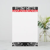 赤くおよび黒いエレガント 便箋 (スタンド正面)