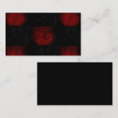 赤くおよび黒いゴシックの名刺 名刺 (正面/裏面)