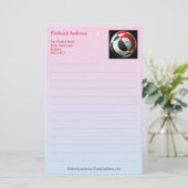 赤くおよび黒いフットボール 便箋 (スタンド正面)