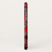 赤くおよび黒いフラクタルの陰陽のiPhoneの箱 Case-Mate iPhoneケース (裏面/左)