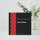 赤くおよび黒い丁重なイベント 招待状 (スタンド正面)