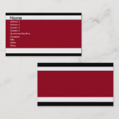 赤くおよび黒い名刺 名刺 (正面/裏面)