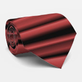赤くおよび黒い横のブレンドのタイ ネクタイ (ロール)