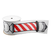 赤くおよび黒い理容師ポーランド人 サテンリボン (リール)