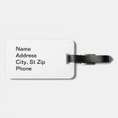 赤くおよび黒い花柄 ラゲッジタグ (裏面横)