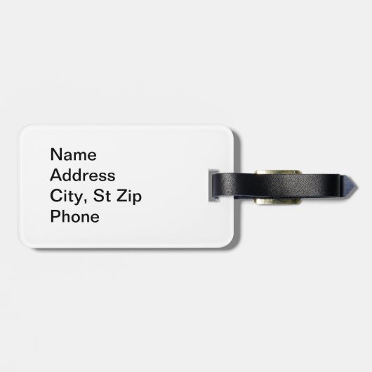 赤くおよび黒い花柄 ラゲッジタグ (裏面横)