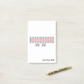 赤くおよび黒い速記者のSteno機械鍵 ポストイット (デスク上)