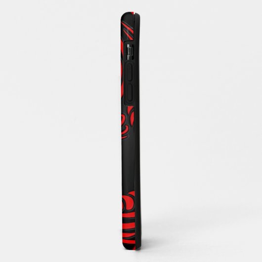 赤くおよび黒い陰陽のドラゴン Case-Mate iPhoneケース (裏面/左)