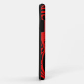 赤くおよび黒い陰陽のドラゴン Case-Mate iPhoneケース (裏面/右)