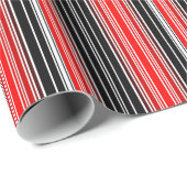 赤くおよび黒いstripes.jpg ラッピングペーパー (ロールコーナー)