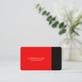 赤くおよび黒く上品な名刺 名刺 (スタンド正面)