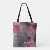 赤くか黒い花のトート トートバッグ (裏面)