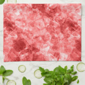 赤くくしゃれた食感 キッチンタオル (折り畳み)