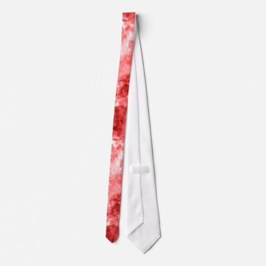 赤くくしゃれた食感 ネクタイ (裏面)