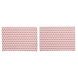 赤くくちびん枕ケースセット 枕カバー