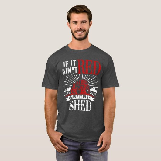 赤くなければ捨てろ 面白い農業ギ Tシャツ (正面フル)