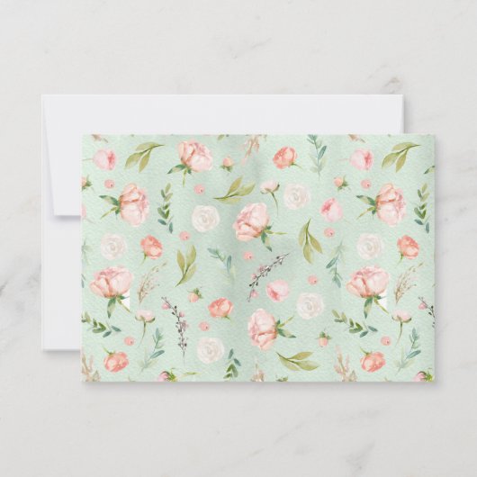 赤くなる夏のフローラ披露宴 招待状 (裏面)